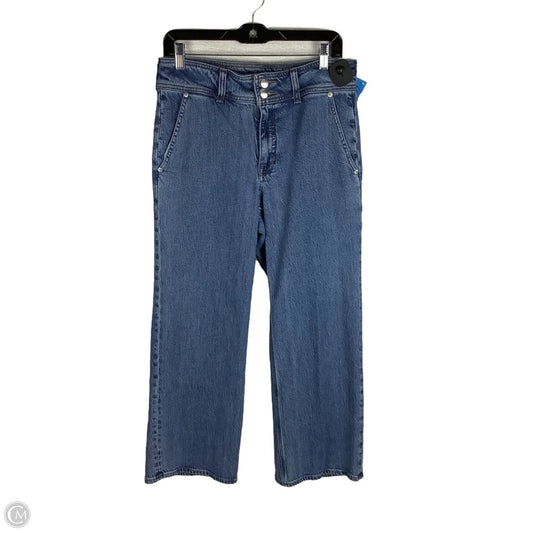Jeans Wide Leg By J. Crew In Blue Denim, Size: 6 (28)