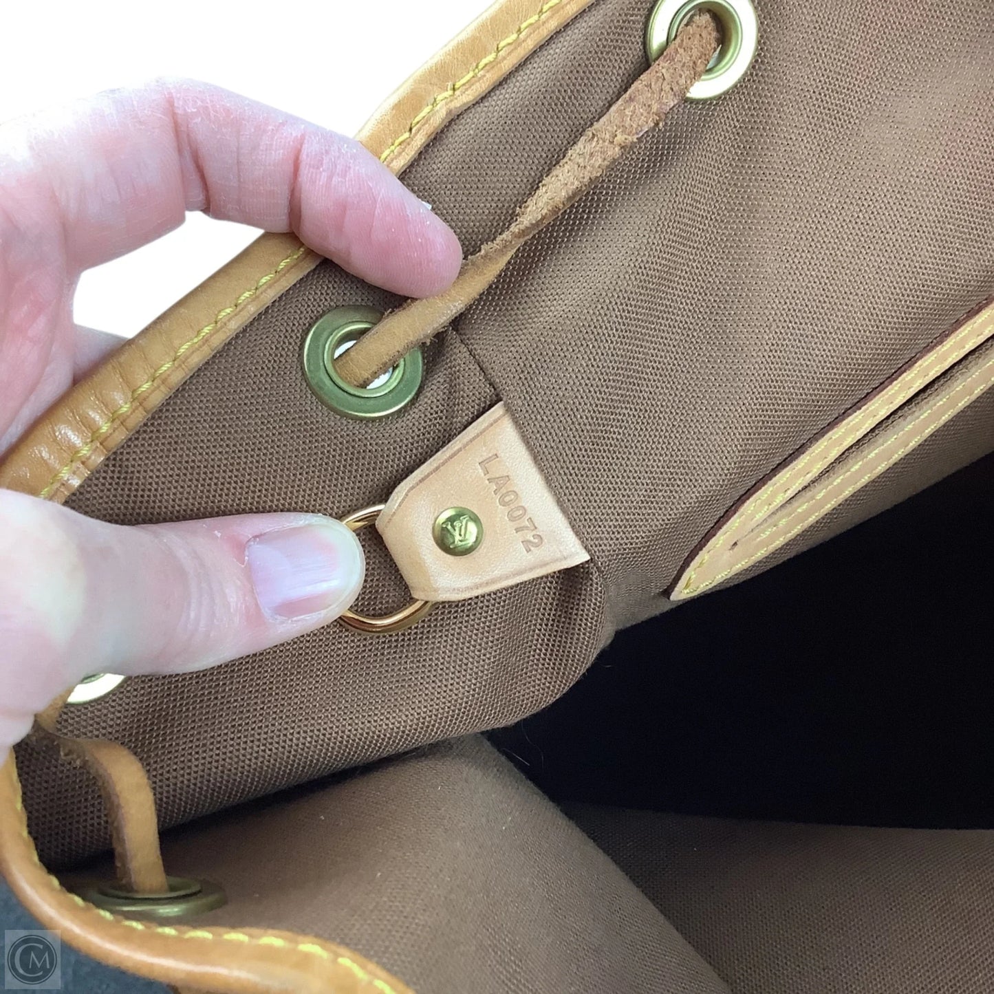 Backpack Luxury Designer By Louis Vuitton, Size: Medium