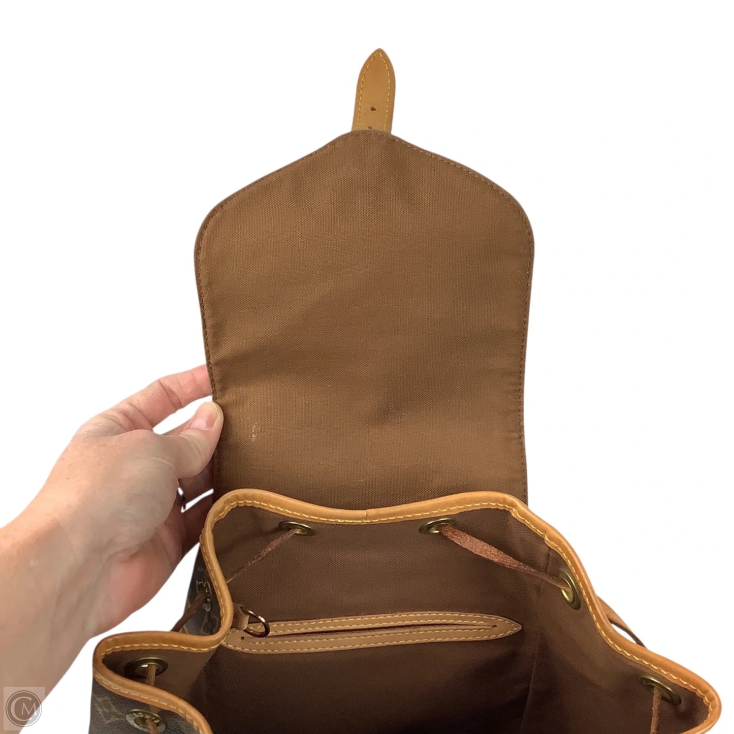 Backpack Luxury Designer By Louis Vuitton, Size: Medium