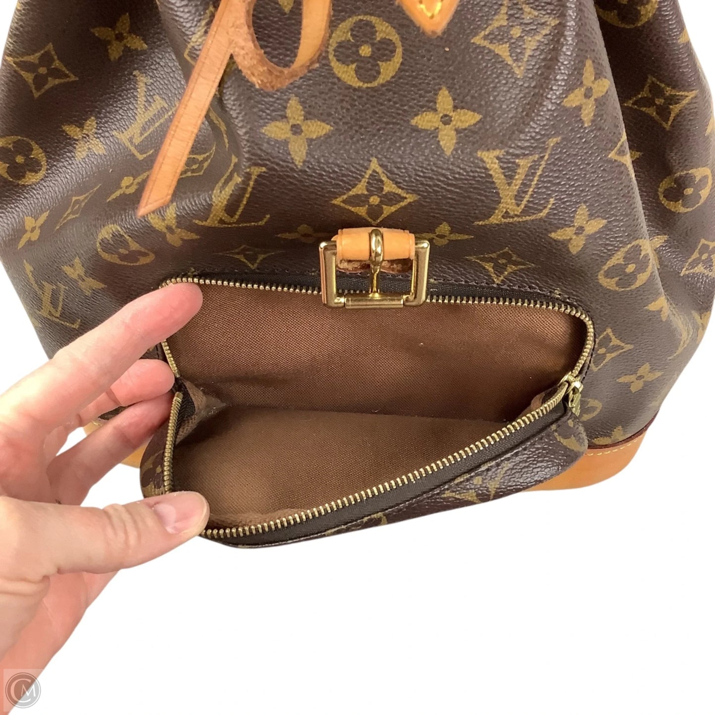 Backpack Luxury Designer By Louis Vuitton, Size: Medium