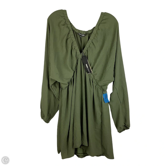 Dress Casual Short By Fashion Nova In Green, Size: 2x