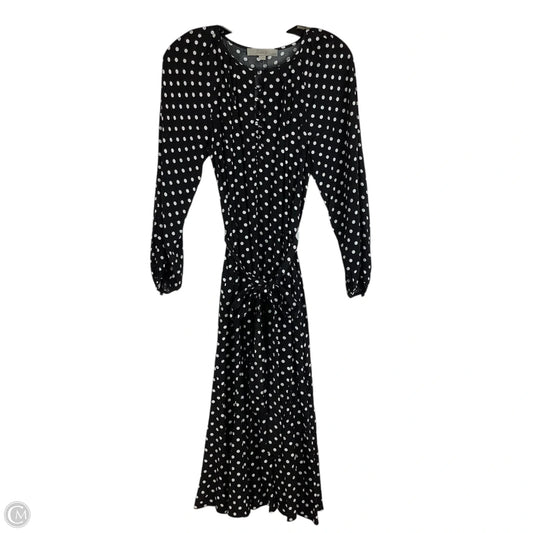 Dress Casual Midi By Loft In Polkadot Pattern, Size: 2p