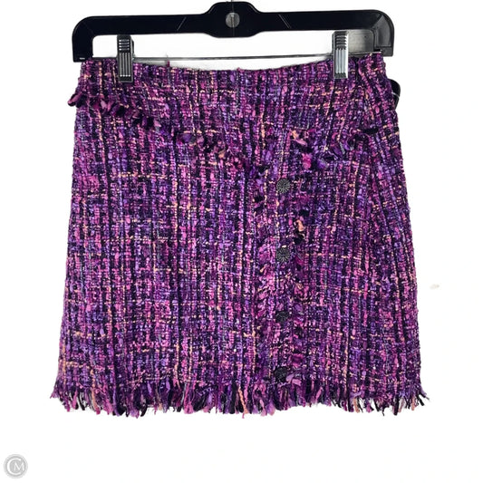 Skirt Mini & Short By Zara In Purple, Size: Xs