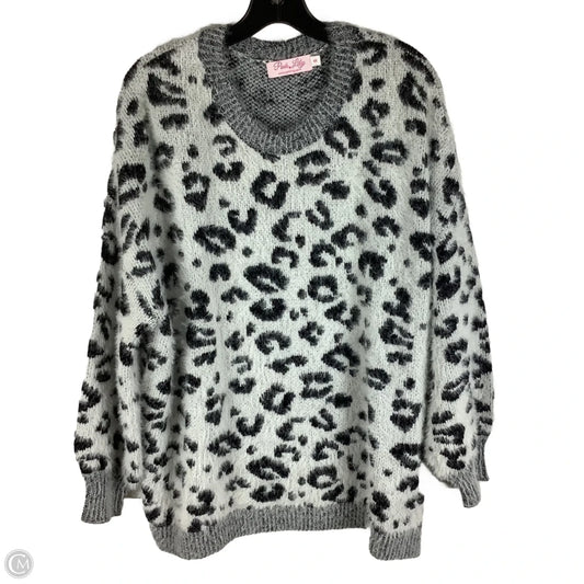 Sweater By Pink Lily In Animal Print, Size: S