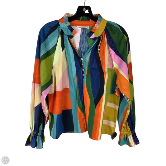 Top Long Sleeve By Karlie In Multi-colored, Size: S