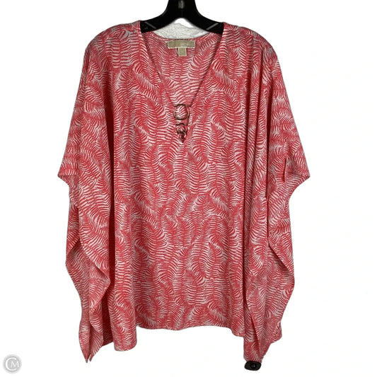 Top Short Sleeve By Michael By Michael Kors In Pink, Size: 1x