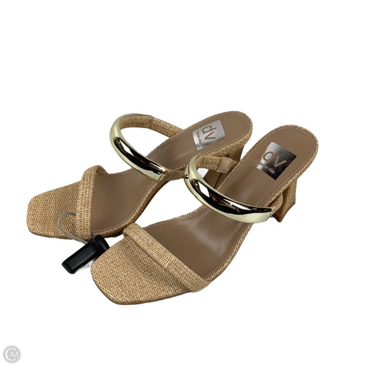 Sandals Heels Block By Dolce Vita In Tan, Size: 8