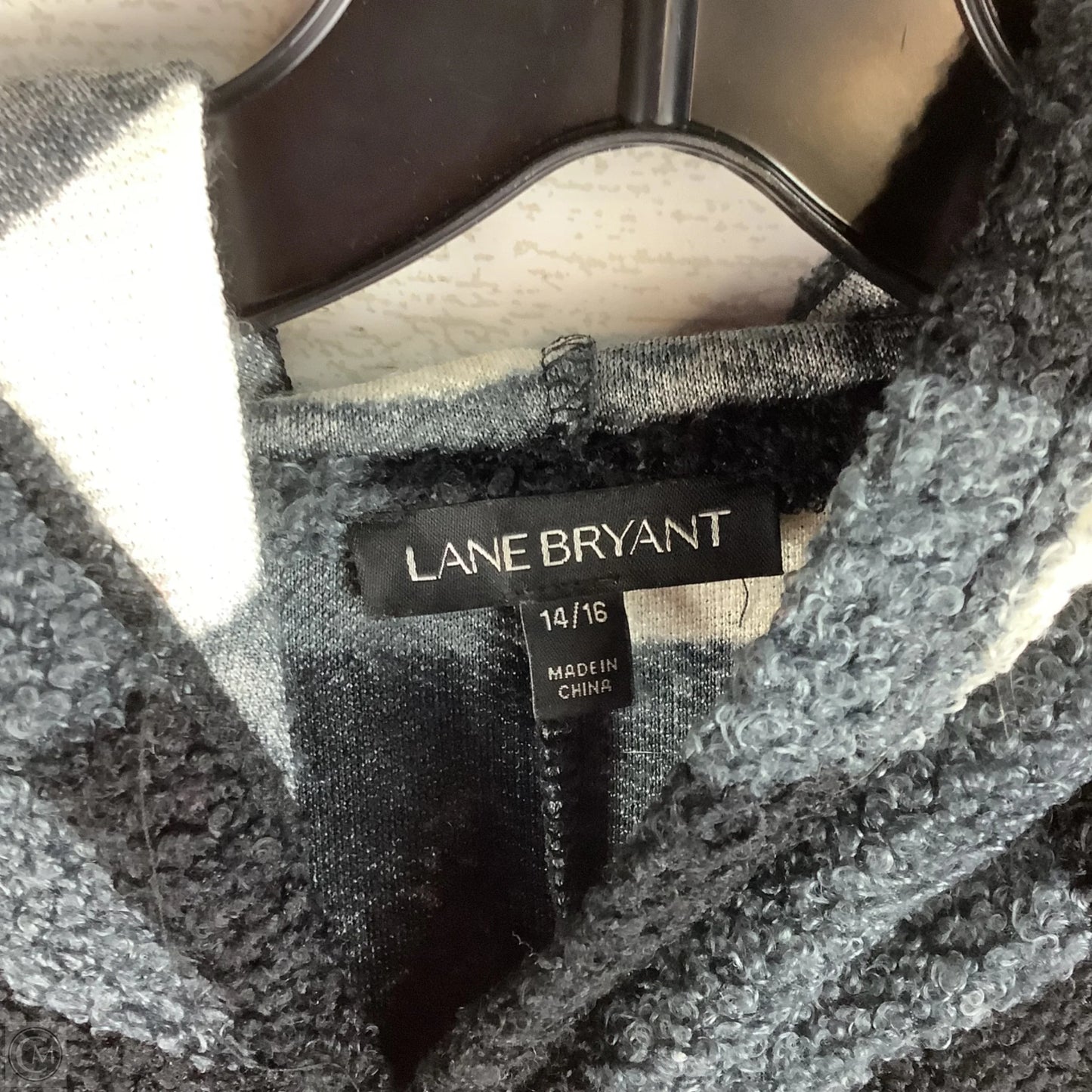 Sweater Short Sleeve By Lane Bryant In Plaid Pattern, Size: Xl (14/16)