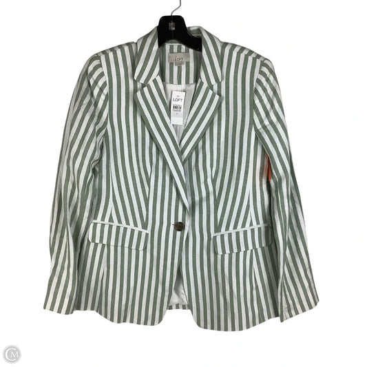 Blazer By Loft In Striped Pattern, Size: 0