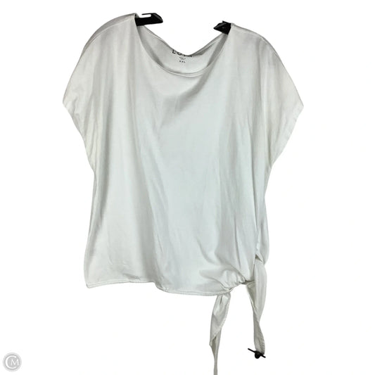 Top Short Sleeve Basic By Loft In White, Size: Xxl