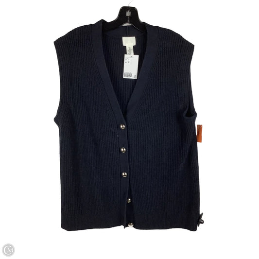 Vest Sweater By H&m In Navy, Size: L