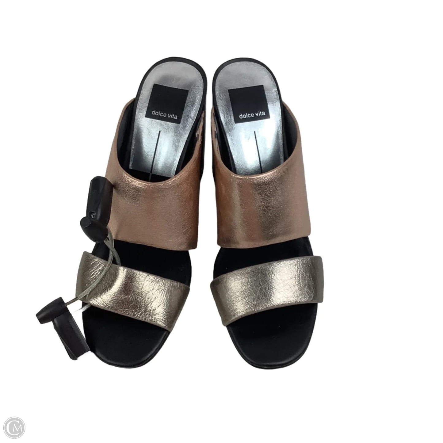 Sandals Heels Block By Dolce Vita In Rose Gold, Size: 9