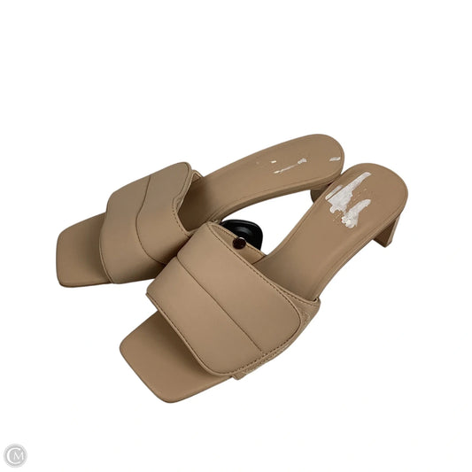 Sandals Heels Block By Open Edit In Tan, Size: 7.5