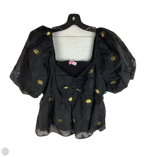 Top Short Sleeve By Buddy Love In Black, Size: M