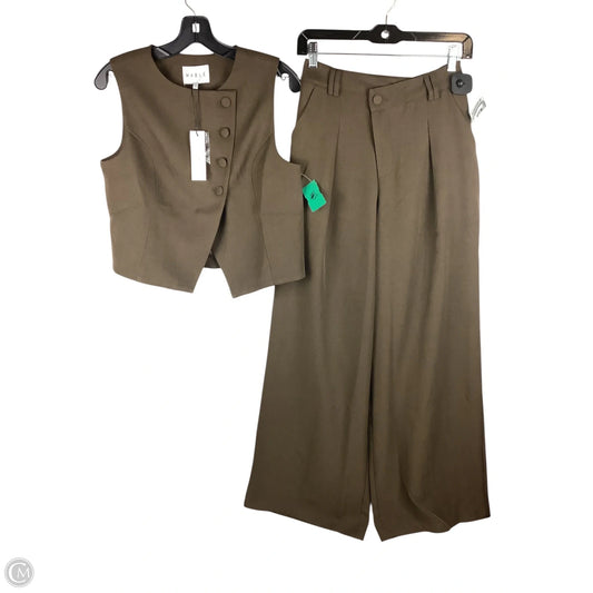 Pants Set 2pc By Mable In Brown, Size: S