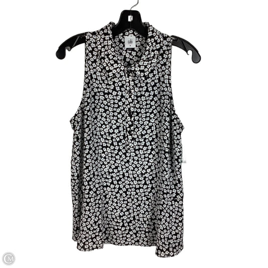 Top Sleeveless By Cabi In Floral Print, Size: M