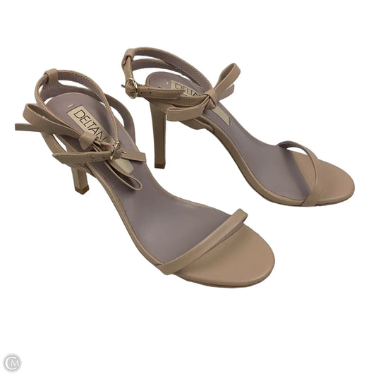 Sandals Heels Stiletto By Clothes Mentor In Tan, Size: 7