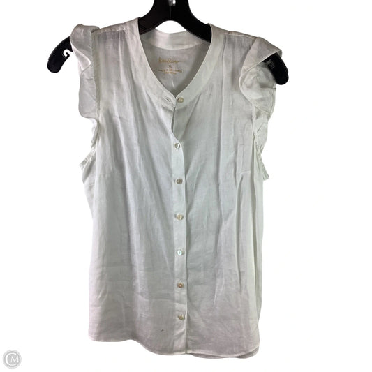 Top Sleeveless Designer By Lilly Pulitzer In White, Size: S