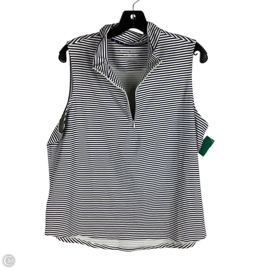 Top Sleeveless By Tommy Bahama In Striped Pattern, Size: Xl