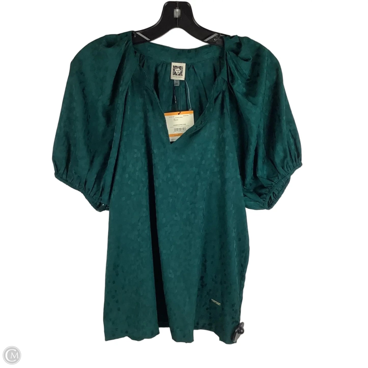 Top Short Sleeve By Anne Klein In Green, Size: S