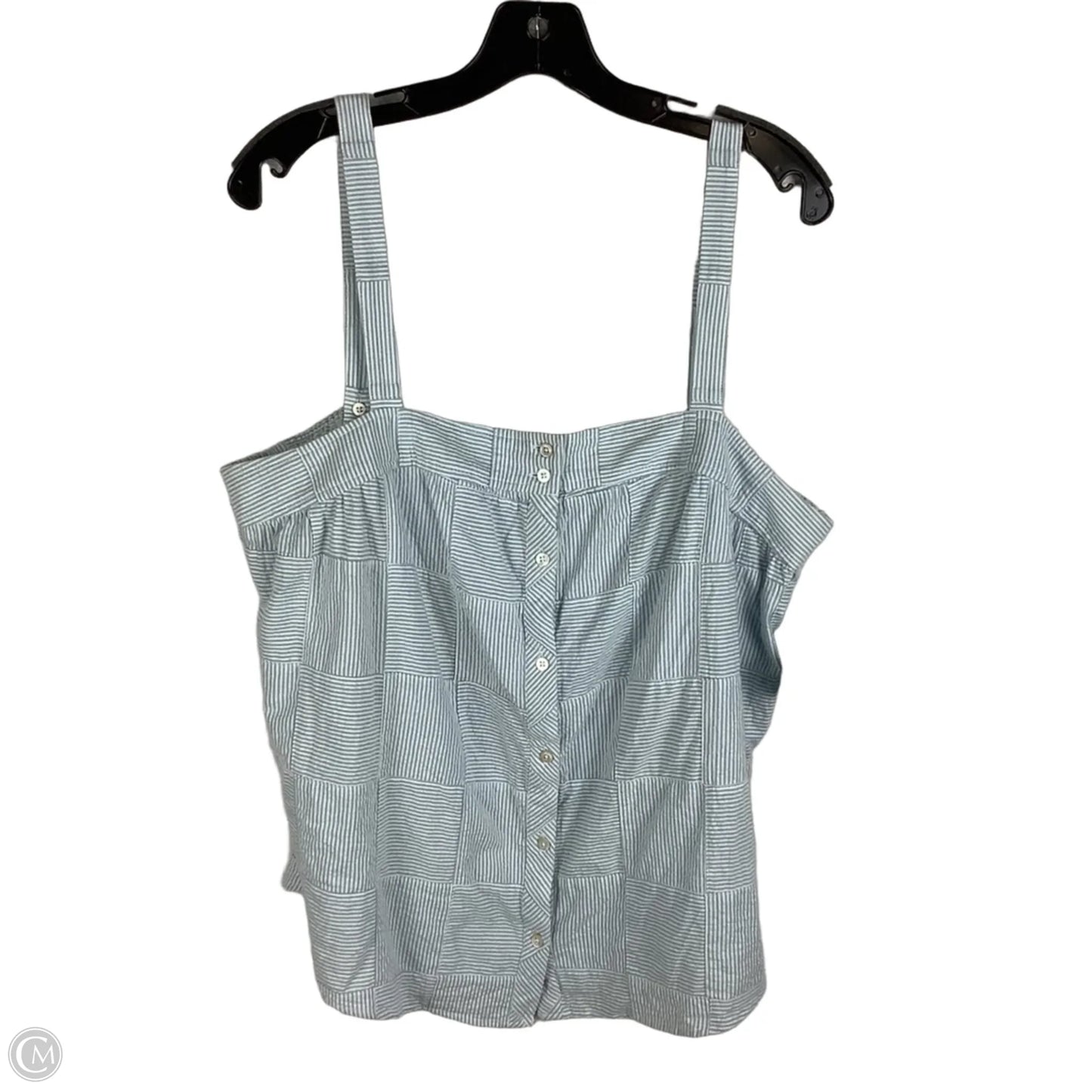 Top Sleeveless By Vineyard Vines In Blue, Size: L