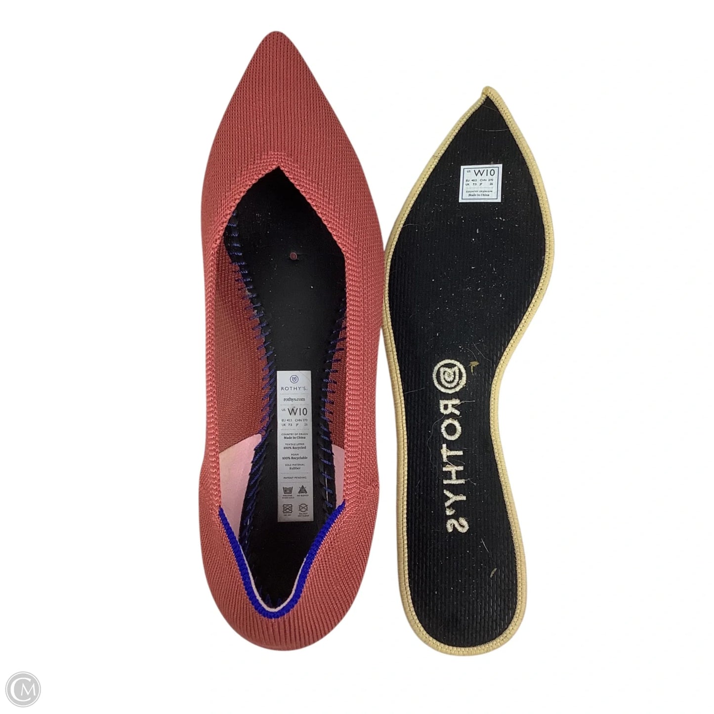 Shoes Flats By Rothys In Pink, Size: 10