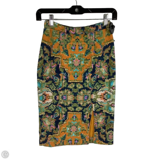 Skirt Midi By Maeve In Multi-colored, Size: Xs