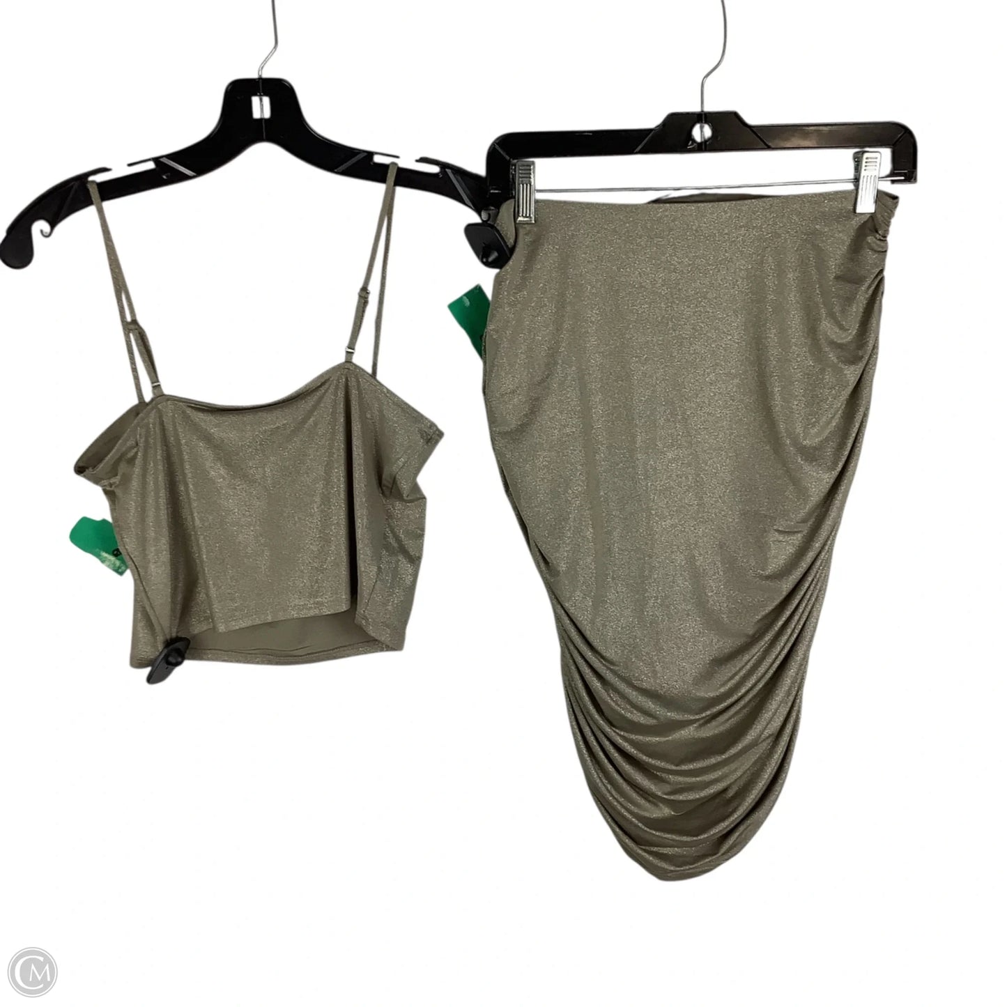 Skirt Set 2pc By Express In Gold, Size: M