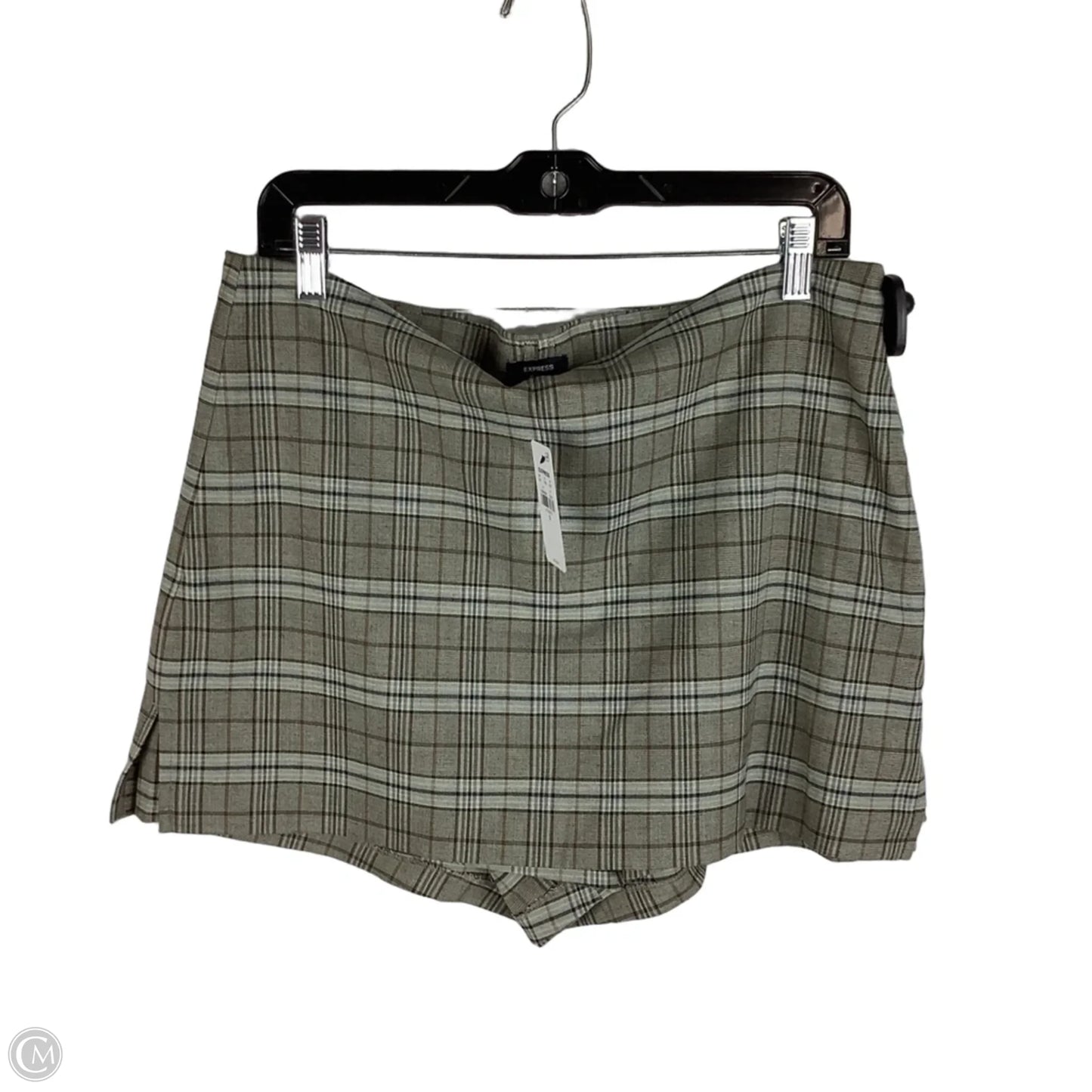 Skort By Express In Plaid Pattern, Size: 12