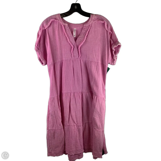 Dress Casual Short By Zenana In Pink, Size: S