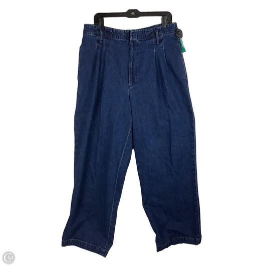 Jeans Wide Leg By Polo Ralph Lauren In Blue Denim, Size: 12