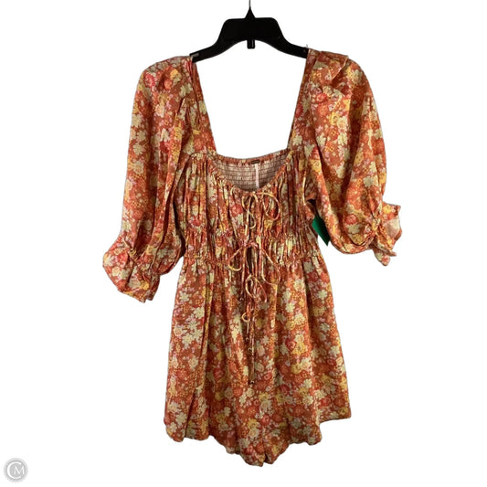 Romper By Free People In Orange, Size: S