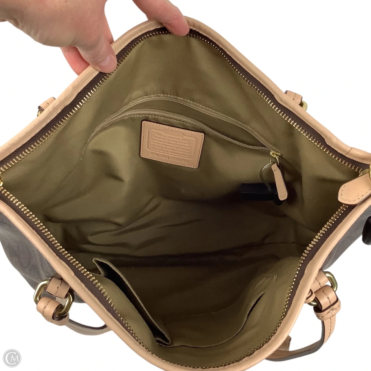 Handbag Designer By Coach, Size: Large