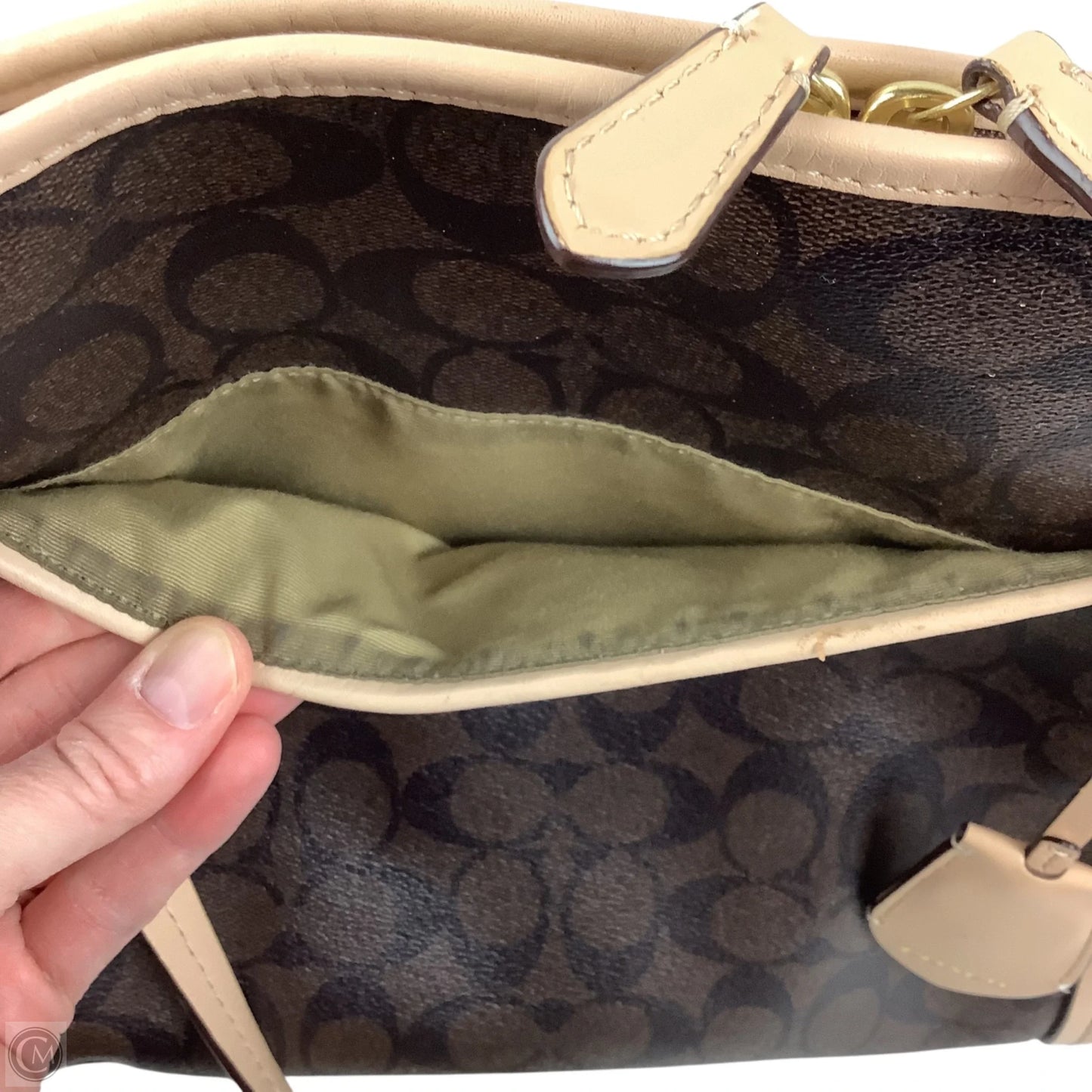 Handbag Designer By Coach, Size: Large