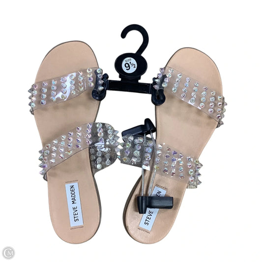 Sandals Flats By Steve Madden In Clear, Size: 9.5