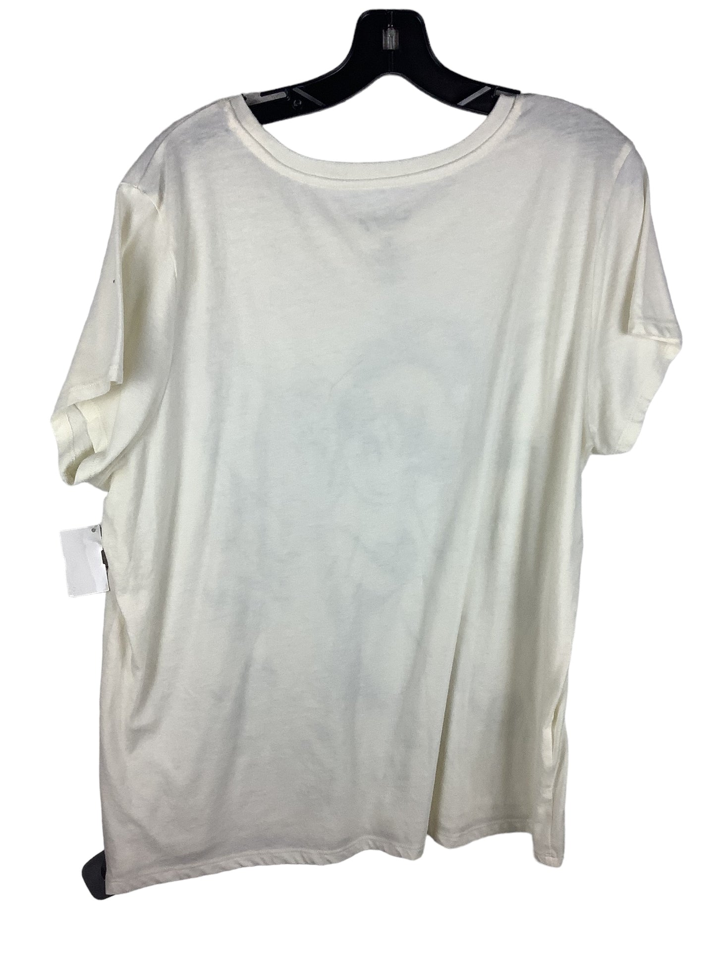 Top Short Sleeve Basic By Disney Store In Cream, Size: Xl