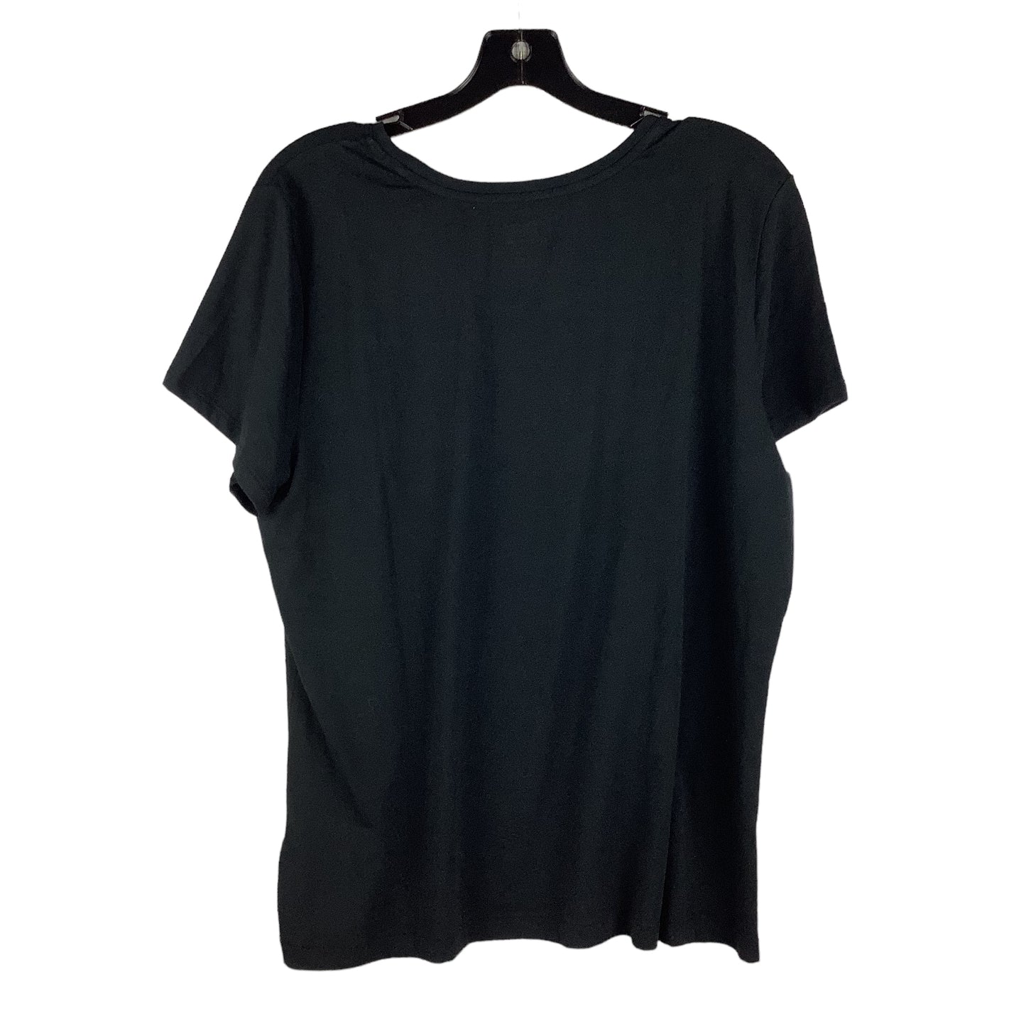 Top Short Sleeve Basic By Banana Republic In Black, Size: Xl