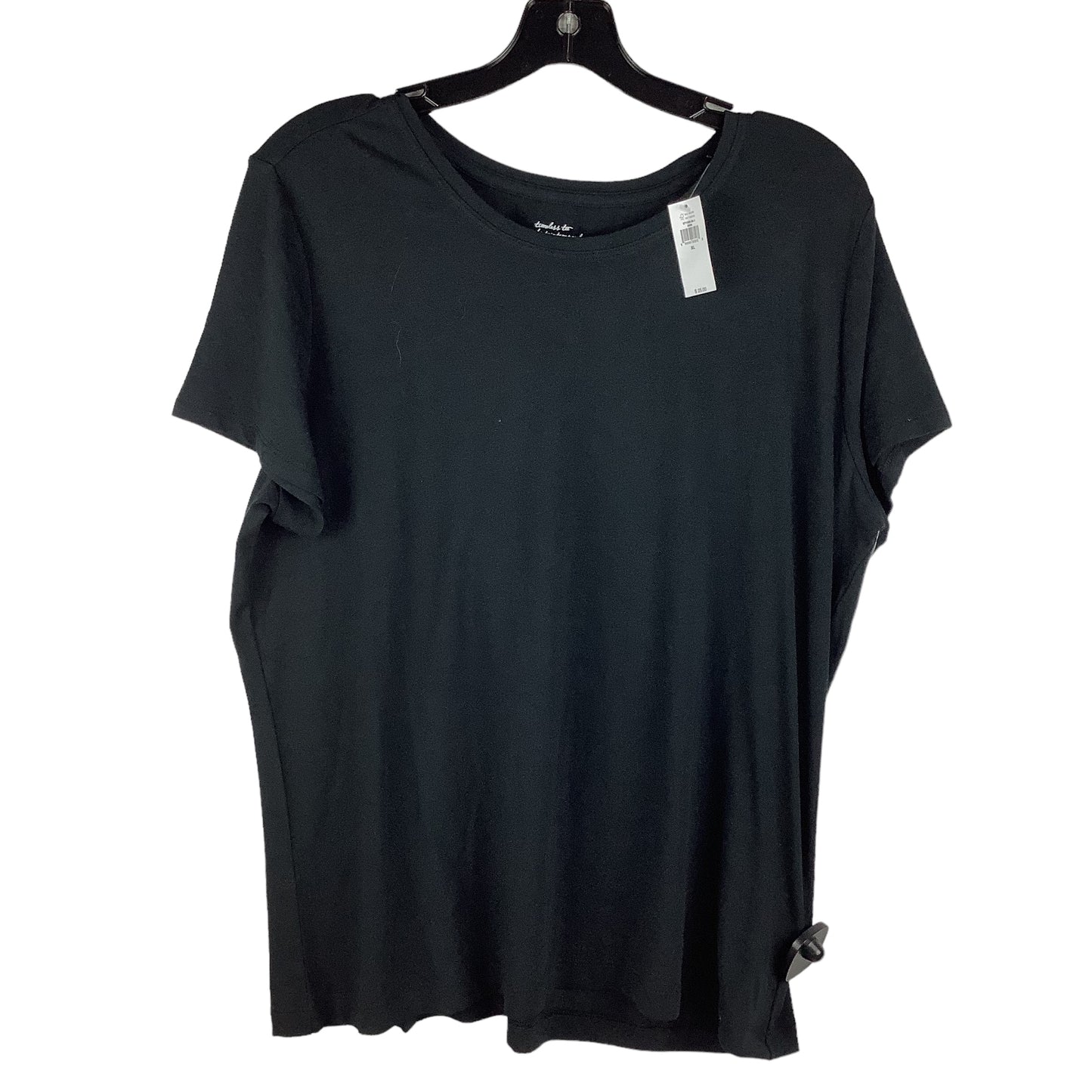 Top Short Sleeve Basic By Banana Republic In Black, Size: Xl