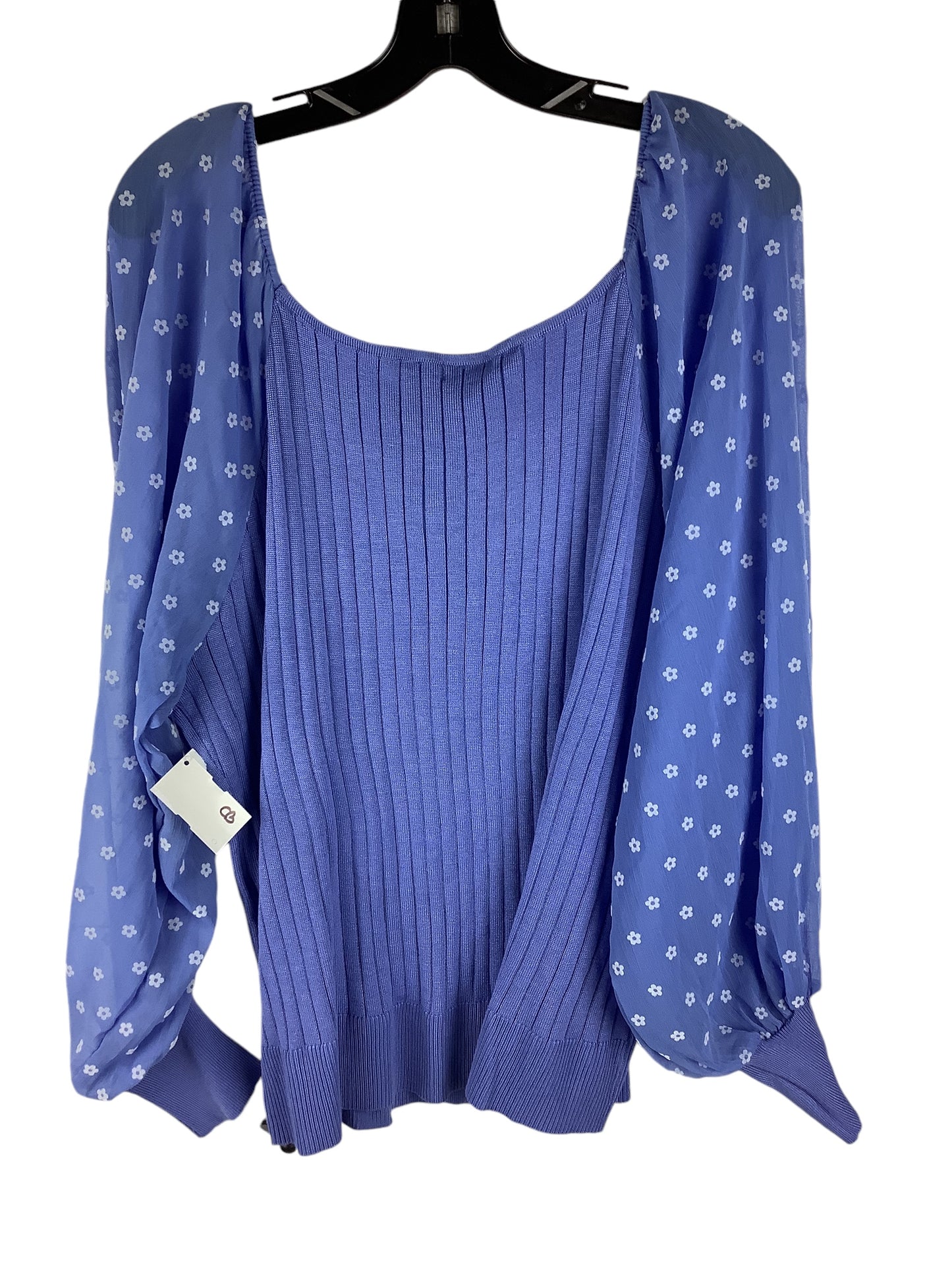 Top Long Sleeve By Cato In Purple, Size: 3x