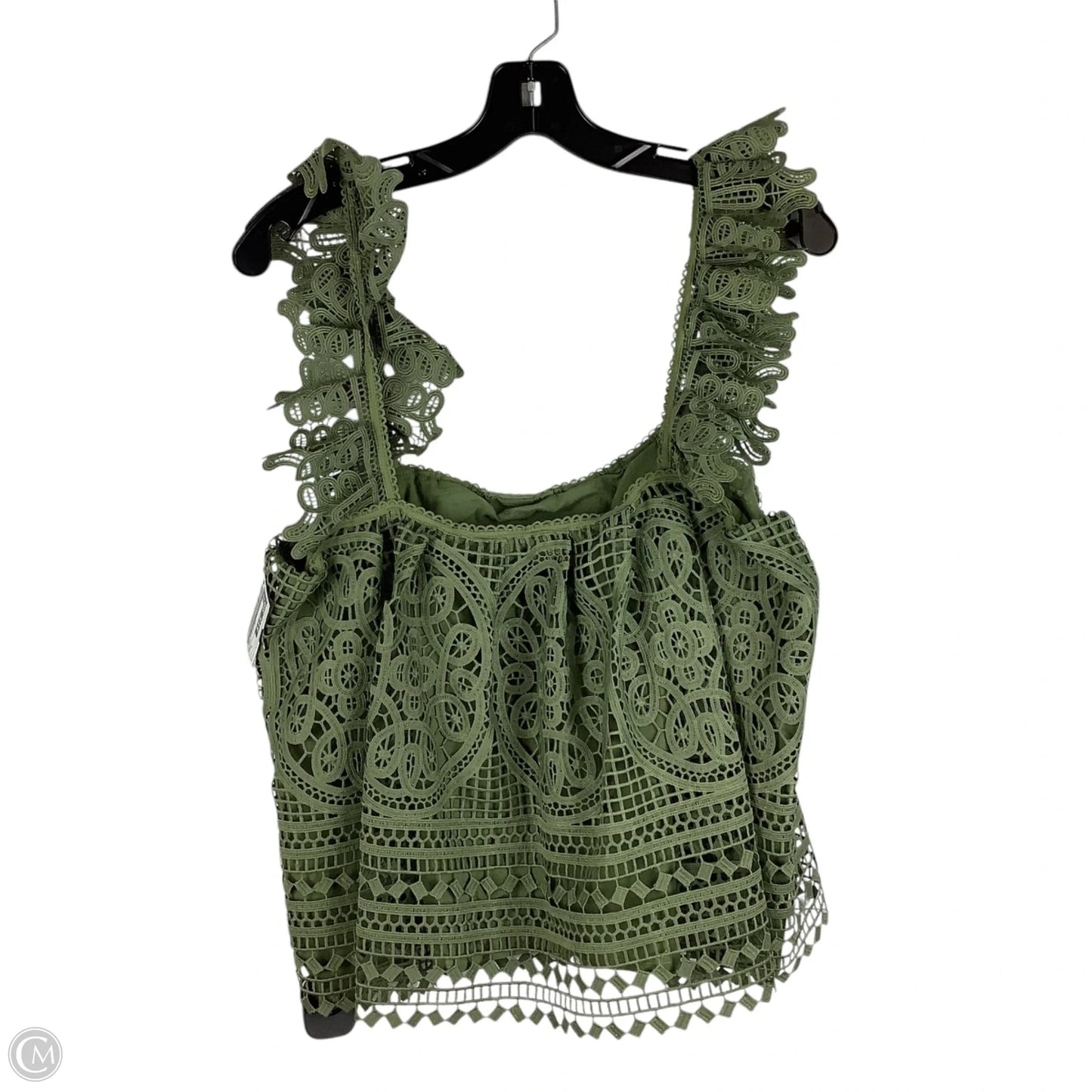 Top Sleeveless By Eri + Ali In Green, Size: L