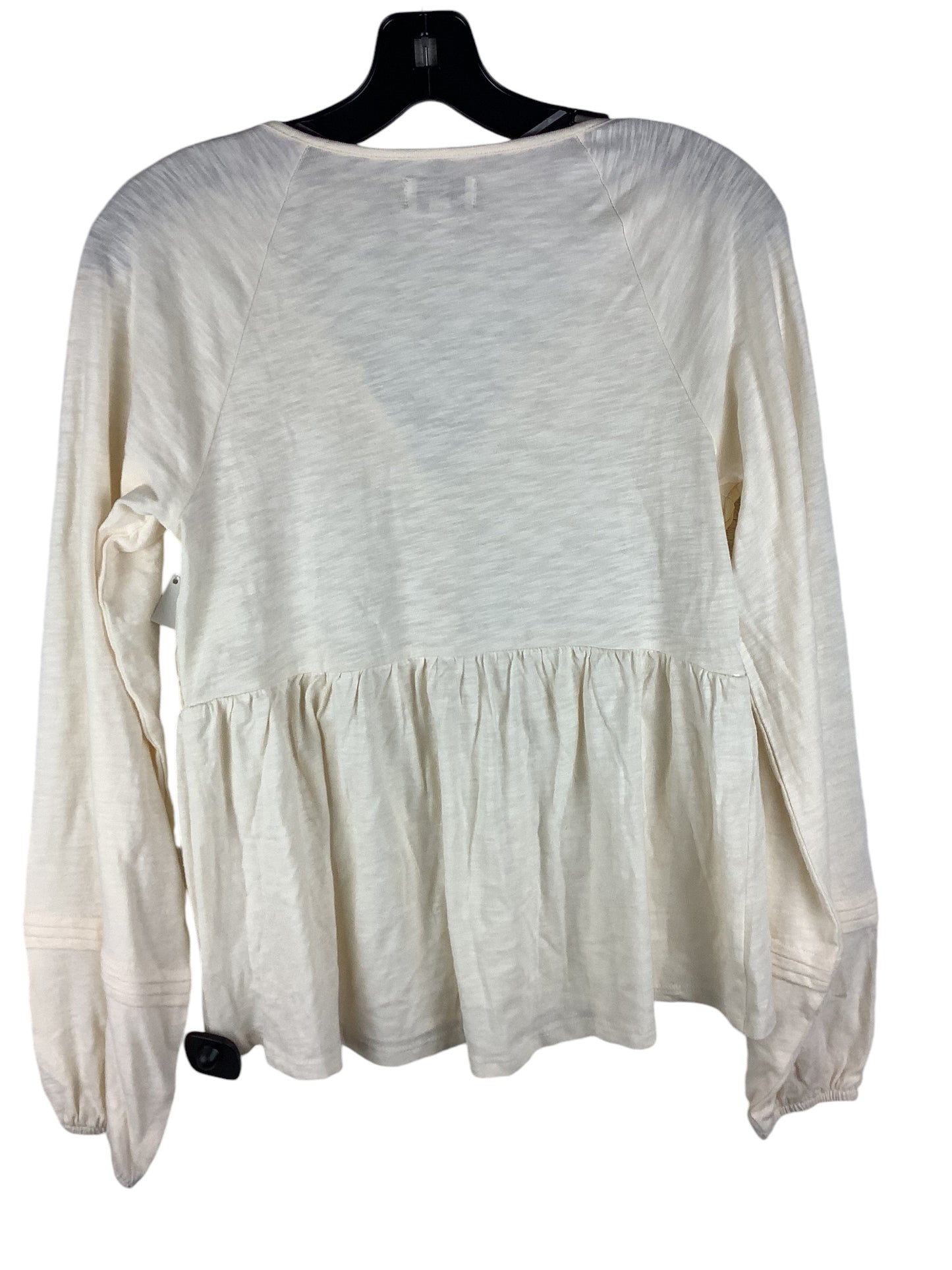 Top Long Sleeve By True Craft In Cream, Size: S