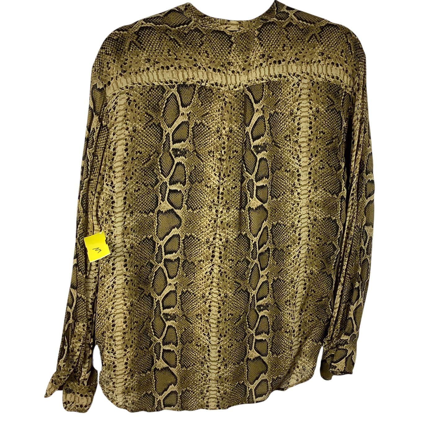 Top Long Sleeve Designer By Isabel Marant In Snakeskin Print