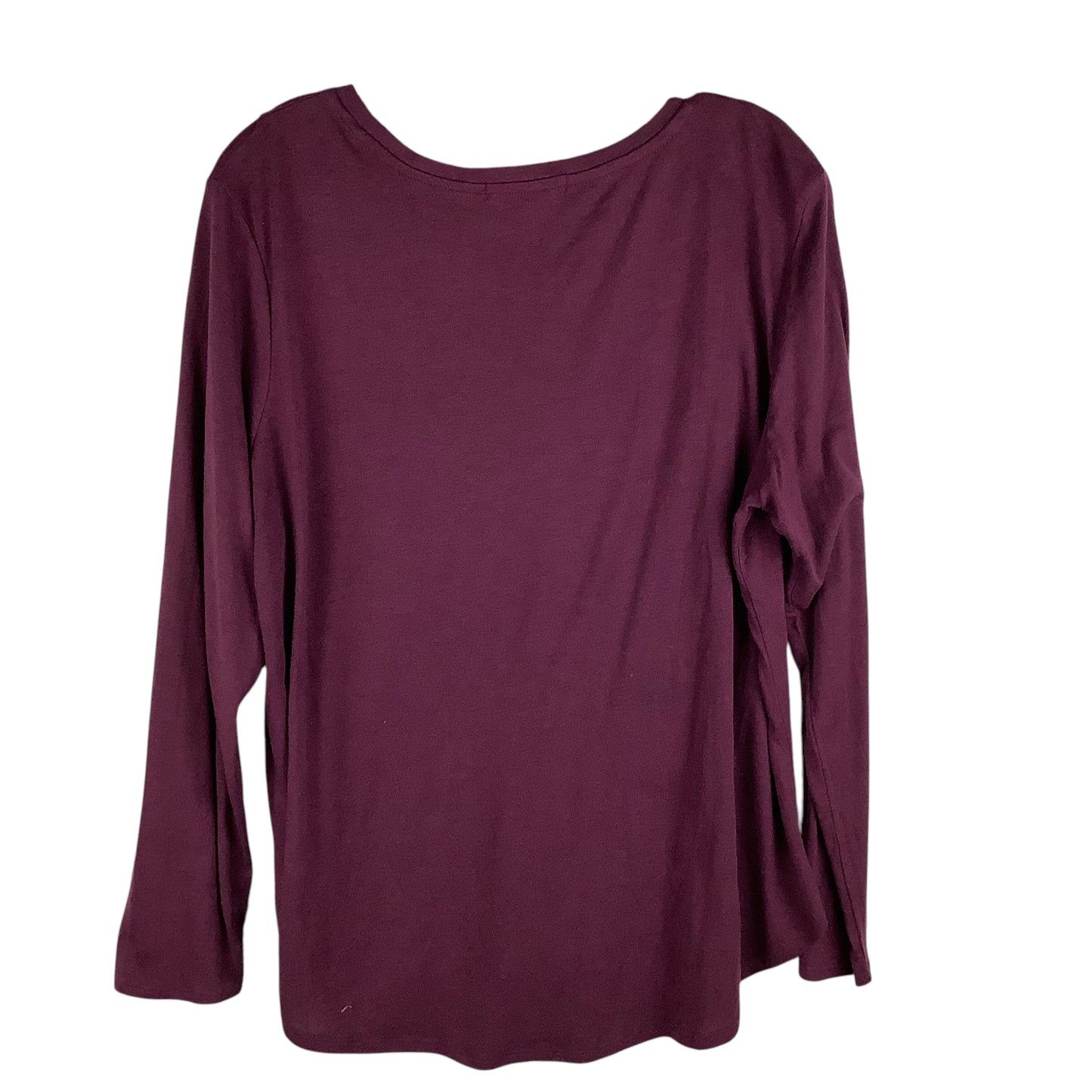 Top Long Sleeve Basic By Clothes Mentor In Purple, Size: Xl