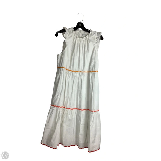 Dress Casual Midi By J. Crew In White, Size: 10p