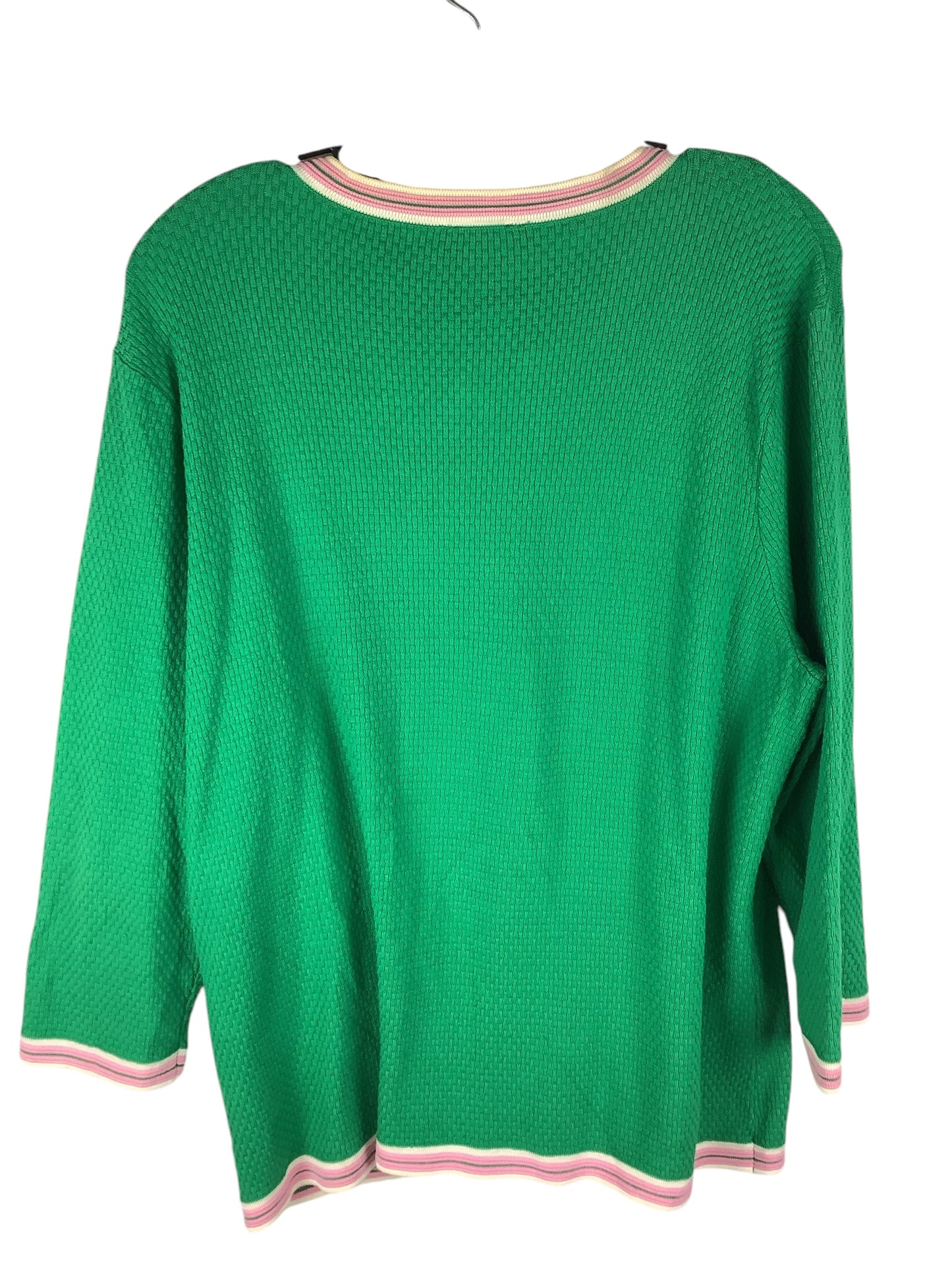 Cardigan By Talbots In Green, Size: Xl petite