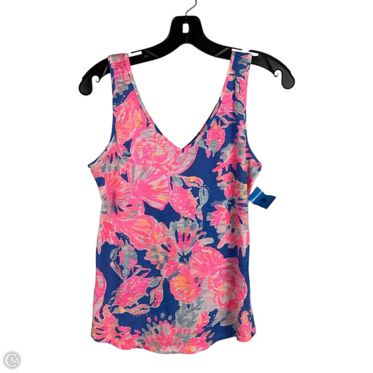 Top Sleeveless Basic By Lilly Pulitzer In Blue & Pink, Size: Xs