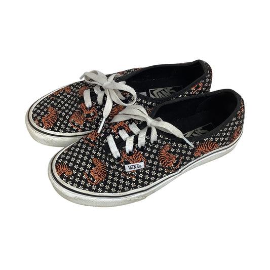 Shoes Flats By Vans In Black, Size: 6.5