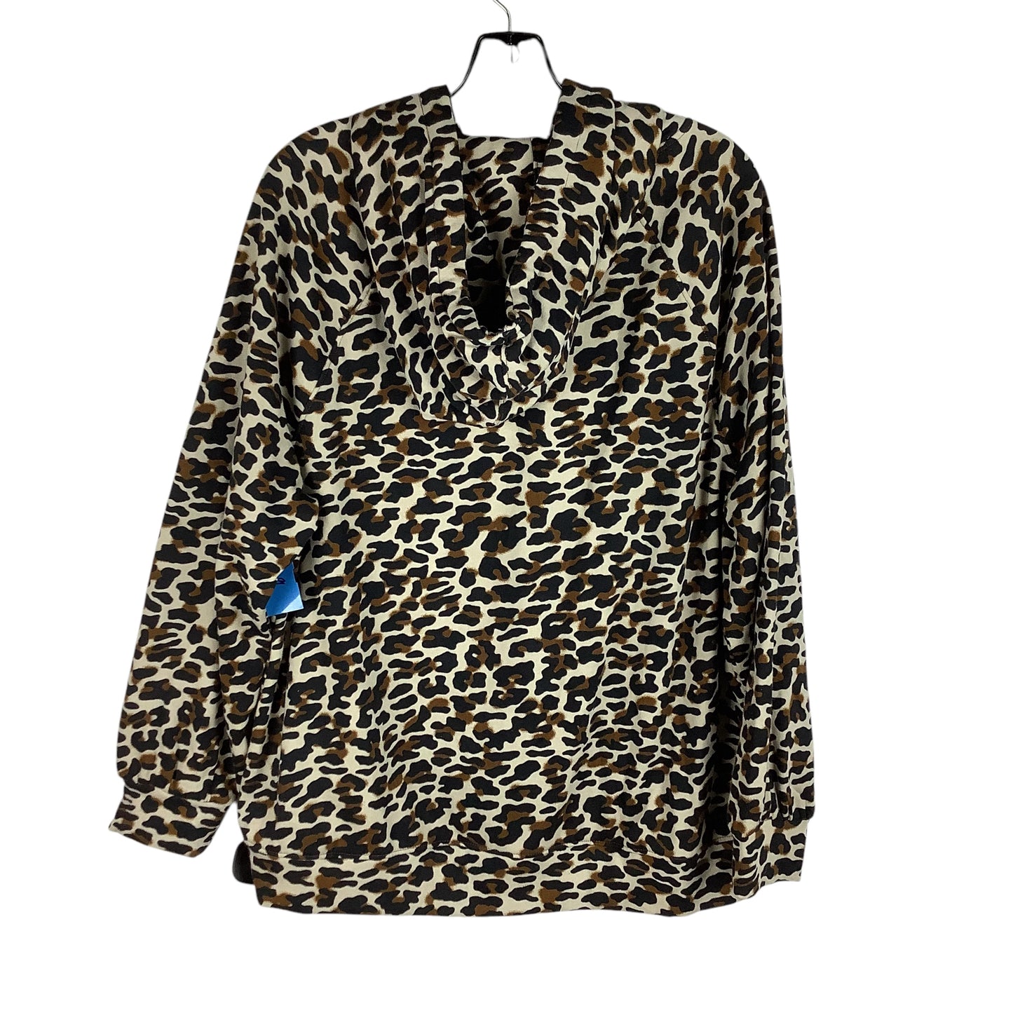 Sweatshirt Hoodie By Lou And Grey In Animal Print, Size: L