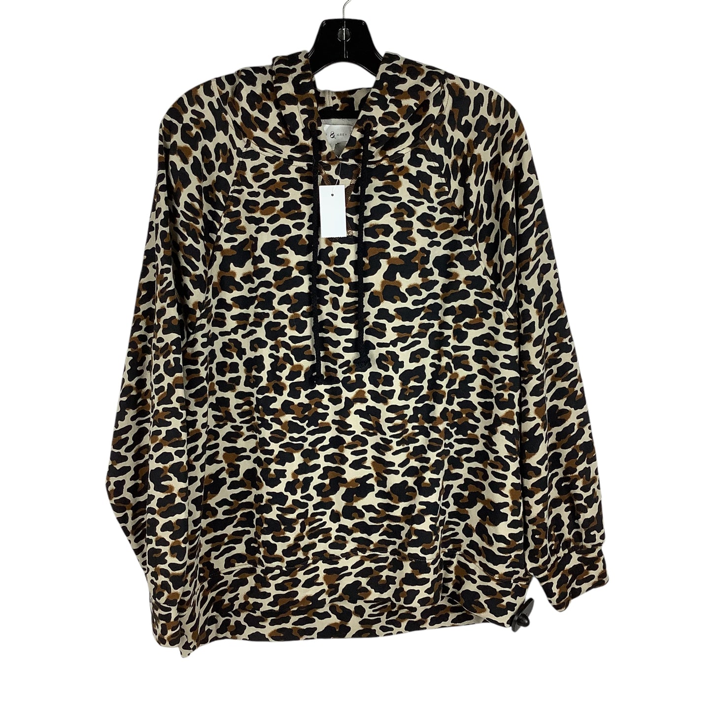 Sweatshirt Hoodie By Lou And Grey In Animal Print, Size: L