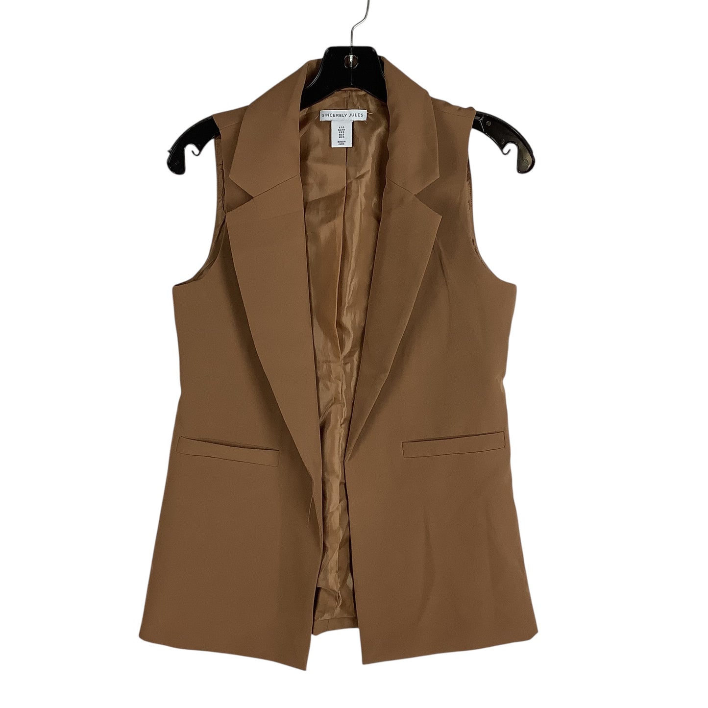 Vest Other By Clothes Mentor In Brown, Size: S